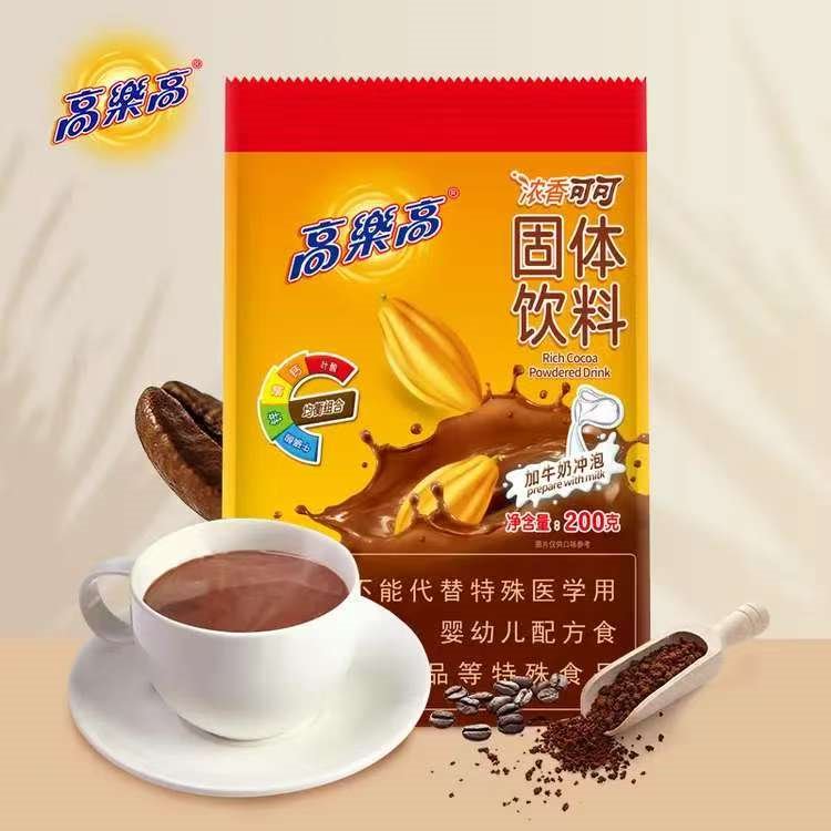 高乐高 可可粉 浓香巧克力粉牛奶即食早餐伴侣 健康食品 500g/罐