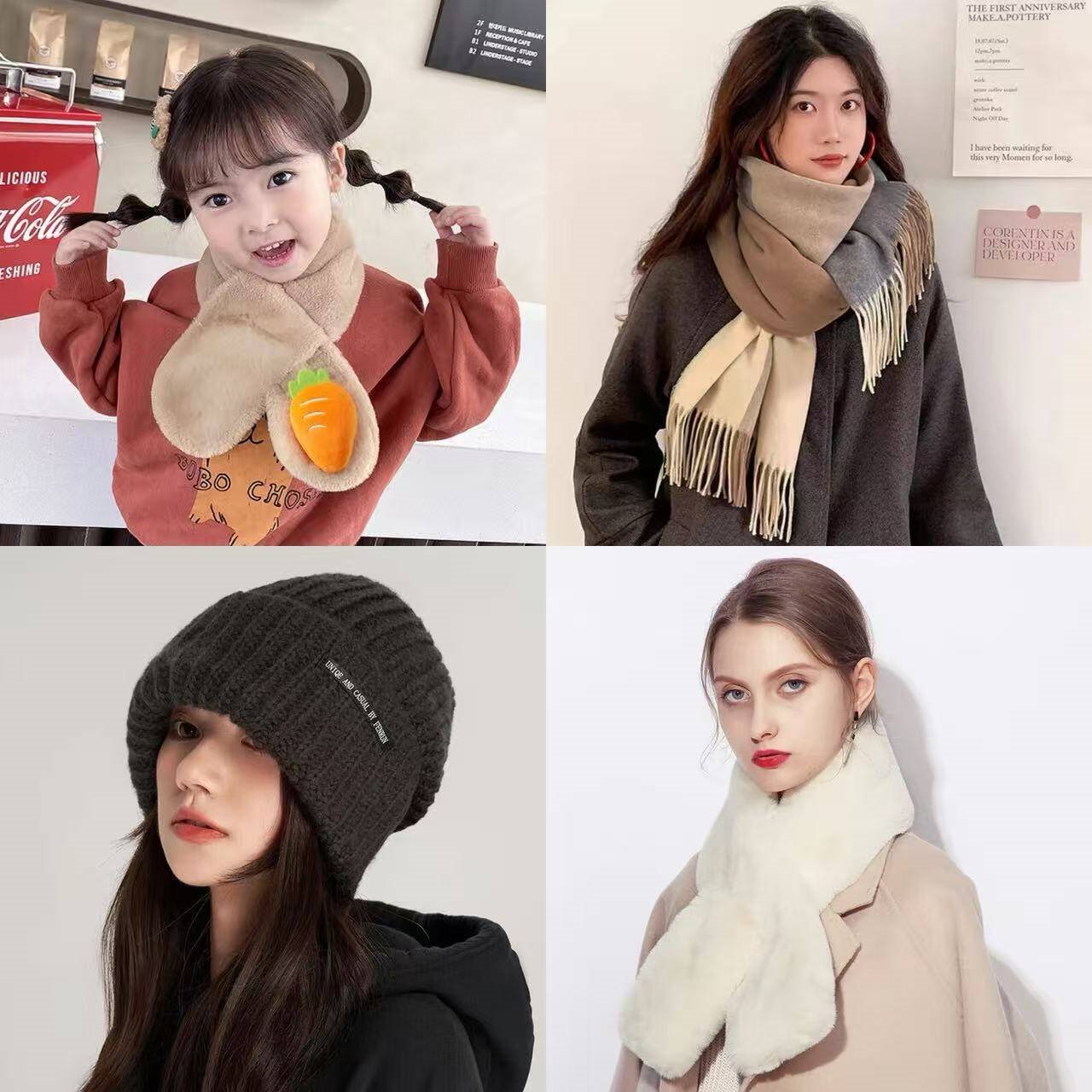 达芬奇密码 冬季百搭厚款保暖围巾女士披肩仿羊毛男士红品本命年订制LOGO 黑色