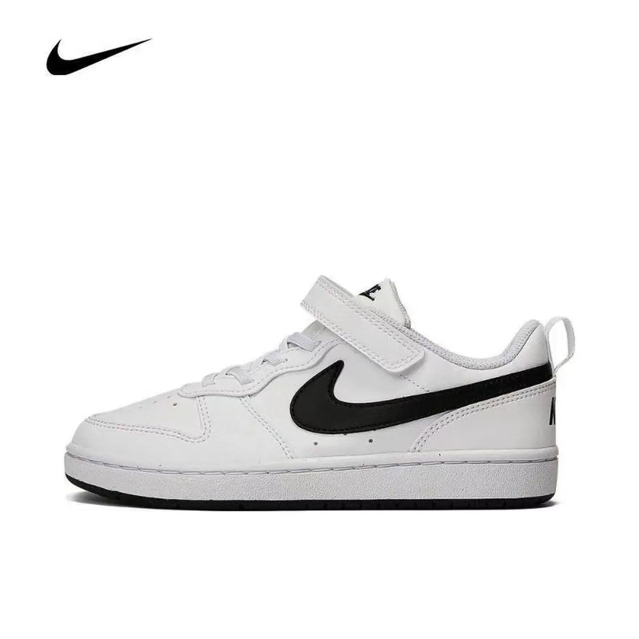 NIKE 耐克男女休闲板鞋COURT BOROUGH儿童运动鞋时尚小白鞋青少年大童